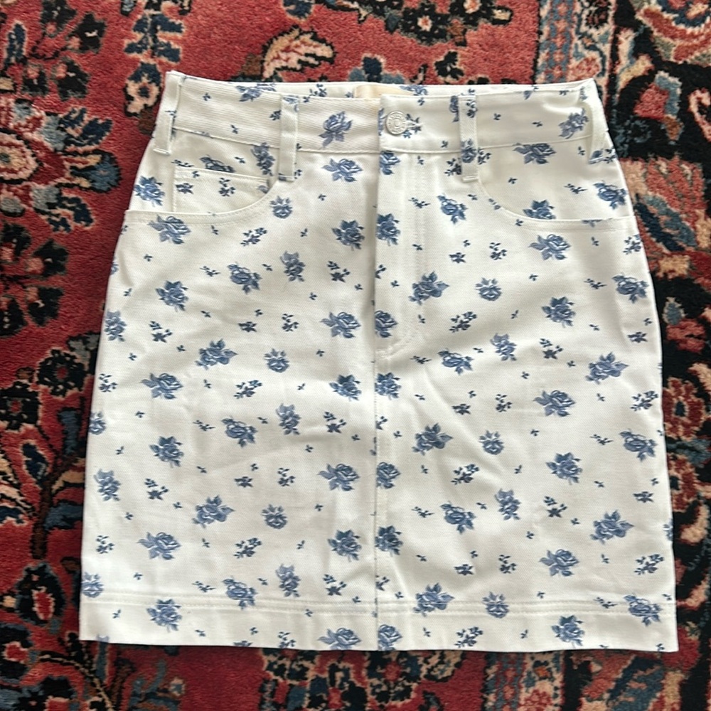Sézane denim skirt NWT